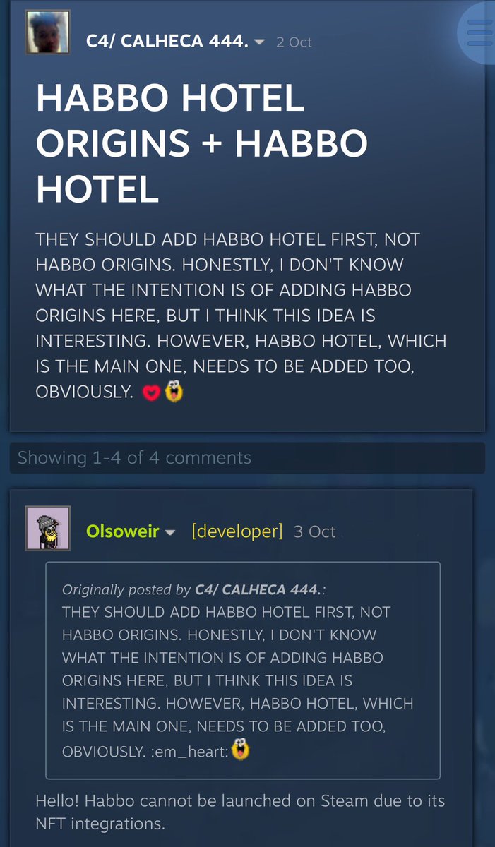 suleakofficial's tweet image. When is Modern #Habbo coming to Steam? Actually, it can’t, and you can thank NFTs for that.