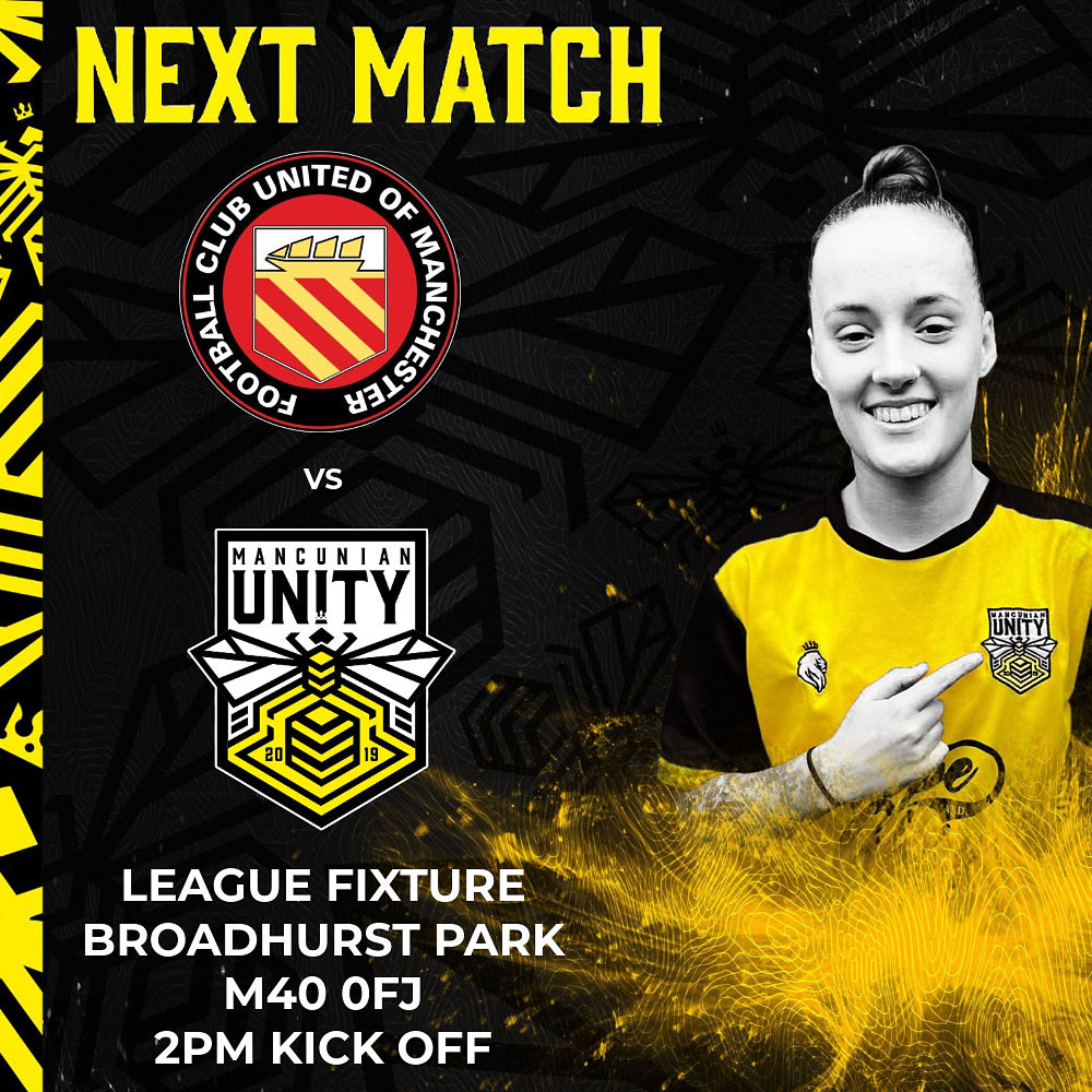 MancunianUnity's tweet image. ⚽️We make the incredibly short journey to Broadhurst Park as we take on FC United in the league this afternoon.

📍Broadhurst Park, M40 0FJ.
⏰2pm KO.
🎫£5 Adults - £2 Concessions. 

🐝We would love your support in another vital fixture.