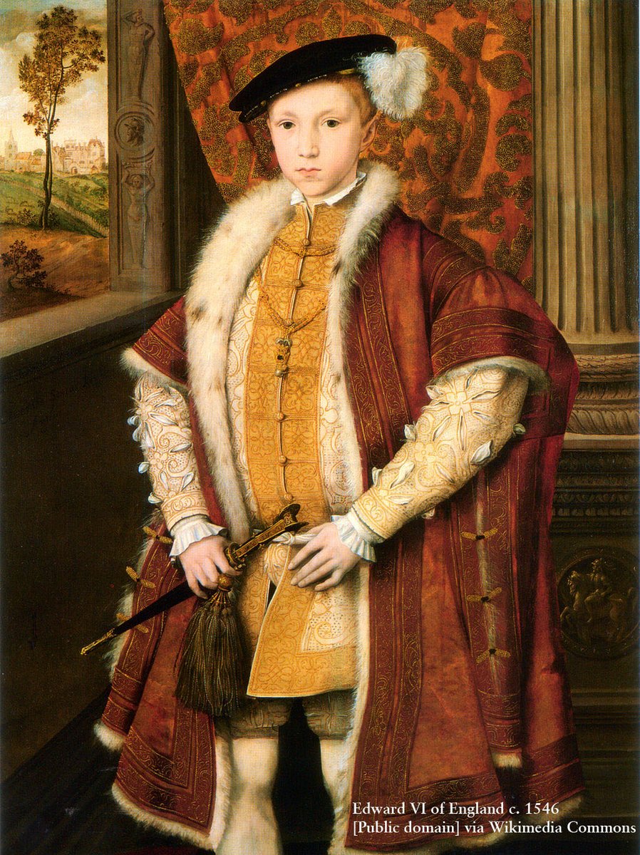 wabbey's tweet image. Edward VI was born #onthisday in 1537. Edward was the long-awaited son of Henry VIII and his wife Jane Seymour, and the third monarch of the Tudor dynasty.

He succeeded his father when he was just 9 years old, but his reign was tragically short, and he died of tuberculosis aged…