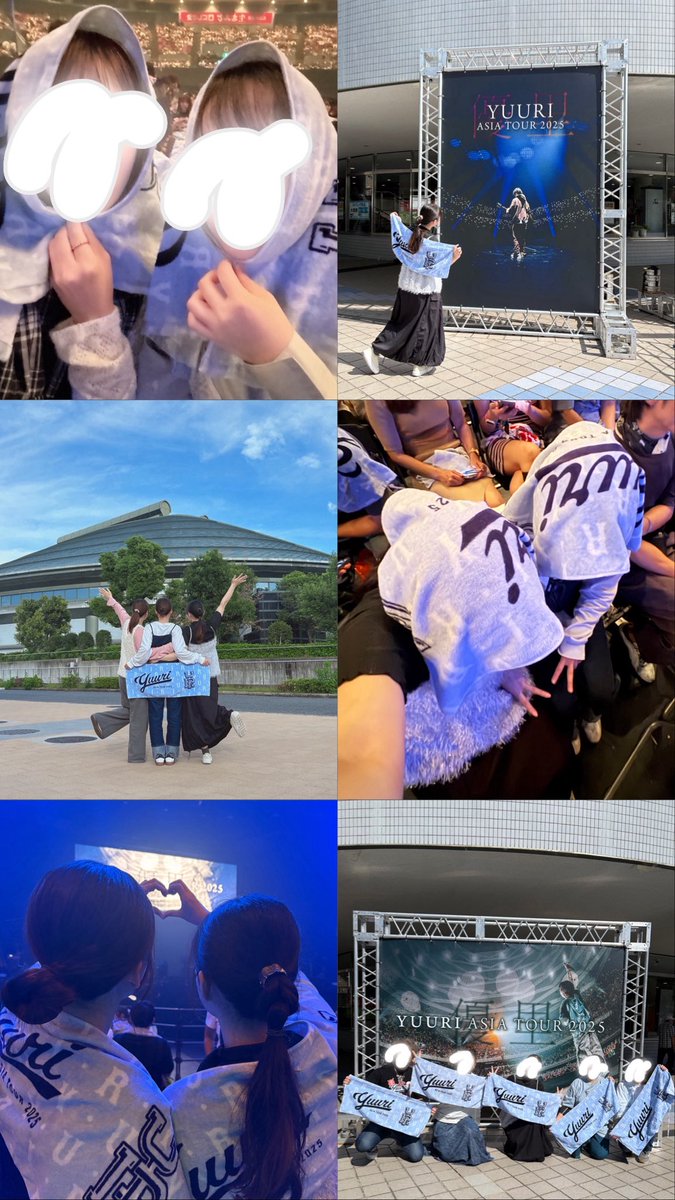 YUURI ASIATOUR
広島は、前回のゆーりんちホールツアーでお隣だった女の子2人と1日ずつ連番👼🏻✨
ほんまに可愛くて、優しくてお隣の席になった奇跡に感謝☺️🫶
席も両日見やすくて🙈🧡
2日目はファンサもいただいちゃって楽しすぎる思い出が増えた🥰🌈

2025.10.04,05
広島グリーンアリーナ/広島