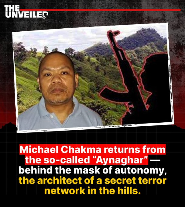 DiyaMirza112062's tweet image. After 5+ years missing, #MichaelChakma returns — calling himself a “freedom fighter freed from Aynaghar.” But police records link him to #extortion, #abduction &amp;amp; #violence. His reappearance fuels new turmoil in the #ChittagongHillTracts.