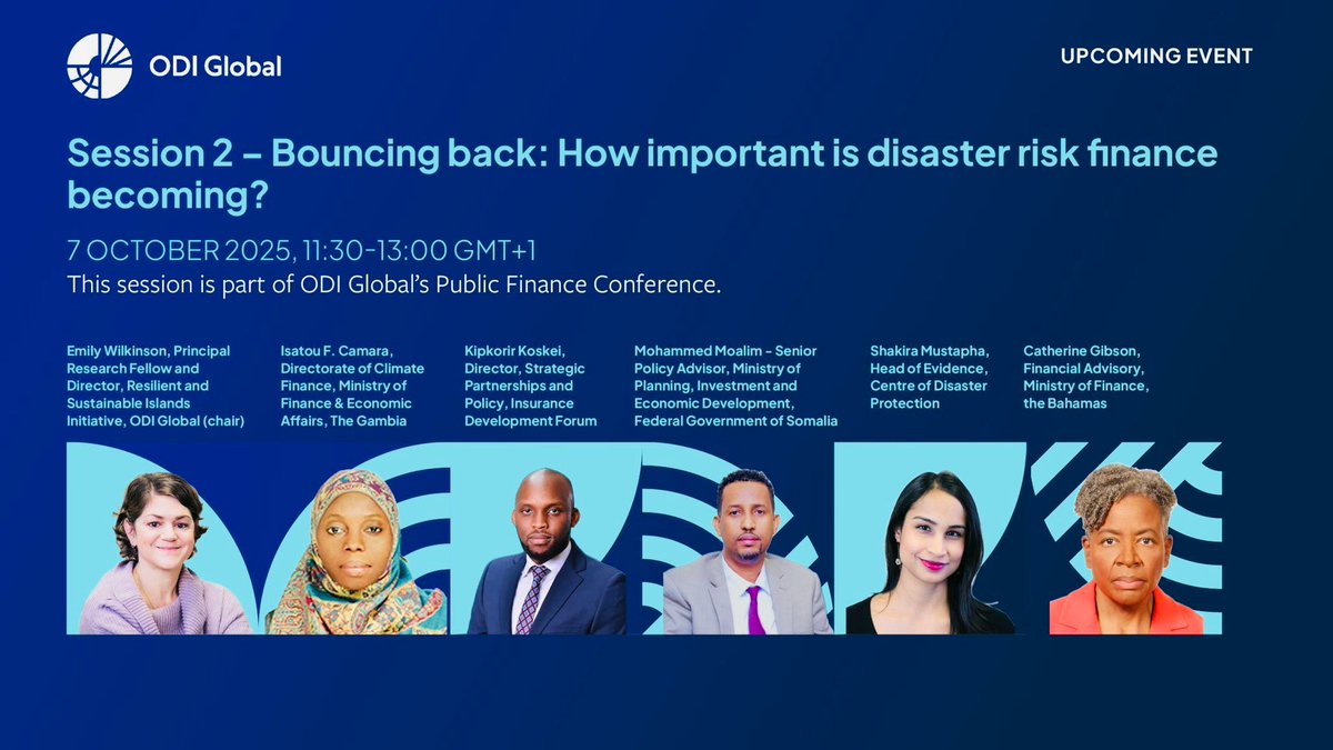 MoPIED_Somalia's tweet photo. 1/2
Senior Policy Advisor @MoPIED_Somalia, Mr Mohamed Moalim (@Wayakii) represented Somalia at the ODI_Global Public Finance for Disaster Risk Management 2025 conference in London. #Somalia #MoPIED #ODIGlobal #ClimateFinance #Resilience #DisasterRiskFinance #PublicFinance2025 https://t.co/z2q7JEQ33q