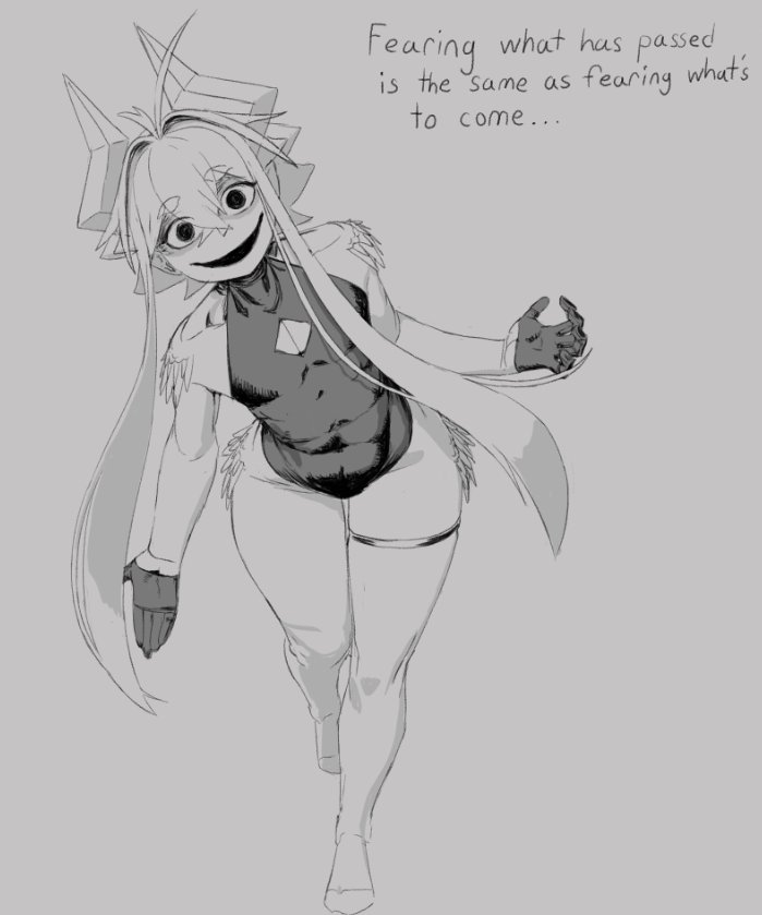 A little sketch for insight on bismuth's character before I sleep