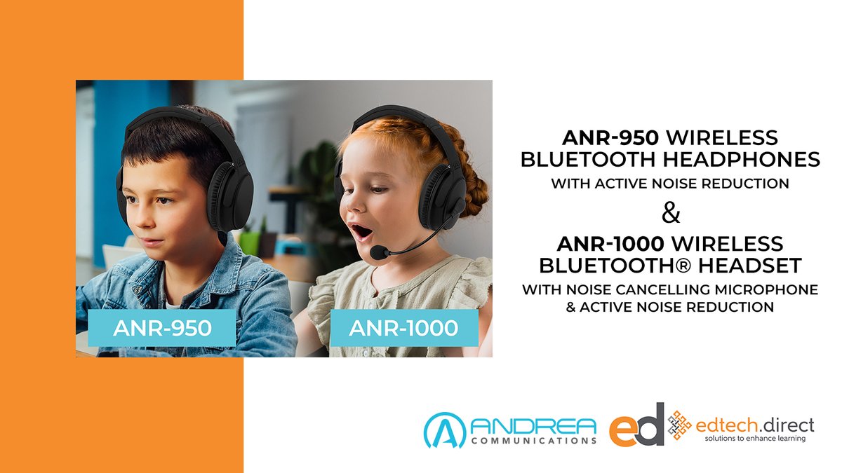 edtech_direct's tweet image. 🎧 Help students focus like never before!
Block out distractions, boost clarity, and give every student the tools to succeed with the ANR-1000 &amp;amp; ANR-950 headsets. 📝✨

Learn more: bit.ly/3TeoFT8 

#EdTech #ClassroomFocus #StudentSuccess #AndreaCommunications