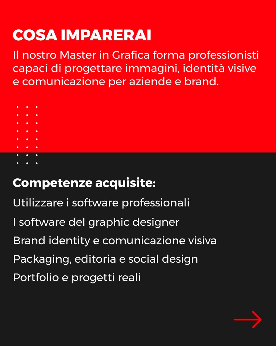 iMasterArt's tweet image. 🎨 Trasforma la tua passione per la creatività in una professione.
Il #Master in #Grafica di #iMasterArt ti guiderà passo dopo passo nel mondo del #visualdesign, dandoti gli strumenti per progettare immagini, identità visive e comunicazioni efficaci per aziende e brand.