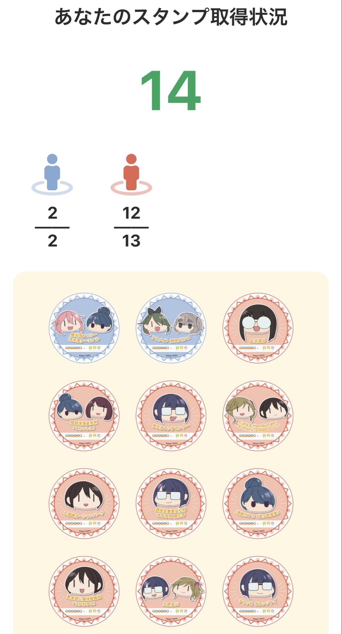 ゆるキャン△ X静岡県 スタンプラリー商品 非売品 限定巾着 再掲