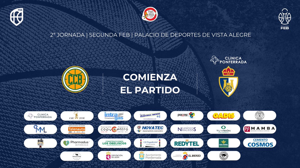 baloncestoSDP's tweet image. 🏀 ¡Comienza el partido! | #SegundaFEB

🟢⚪️ @CordobaCB 
❤️🖤 #ClínicaPonferrada #SDP

📺 @LaLigaPlus 

#AportaTuGranito #SomosSDP