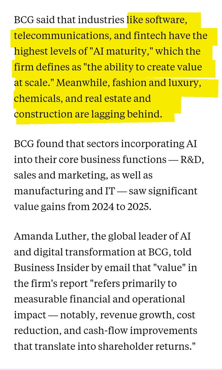 Şirketlerin %95’i AI yatırımlarından anlamlı değer üretemiyor.

Sorun teknoloji değil — yönetişim, kültür ve veri olgunluğu.👇

#AI #startup #investing