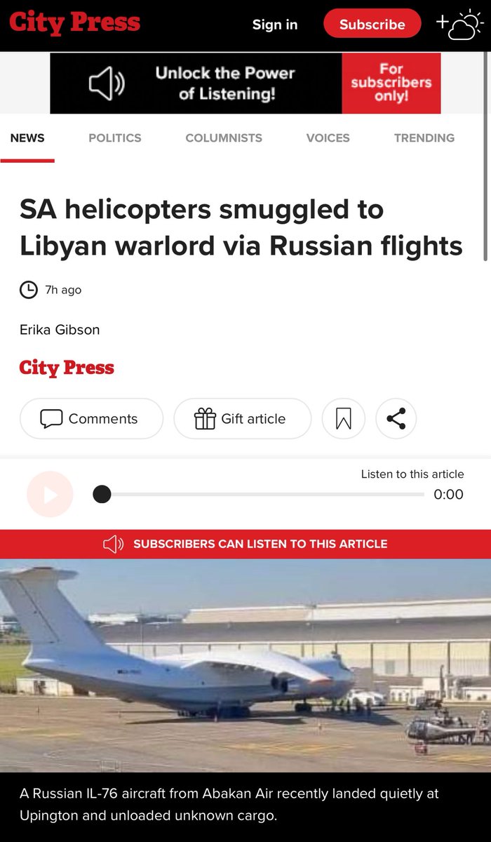 SA government supporting terrorism and warlords