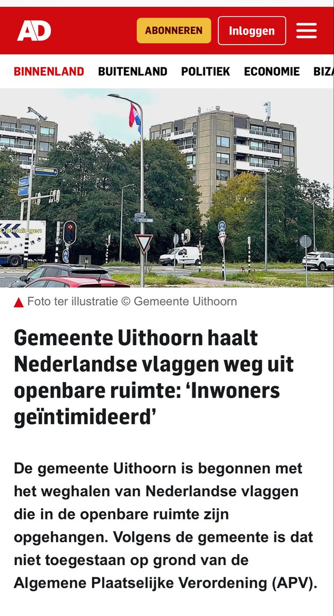 Engelse toestanden in Uithoorn. En het dan gek vinden dat mensen het vertrouwen in de politiek kwijtraken.
