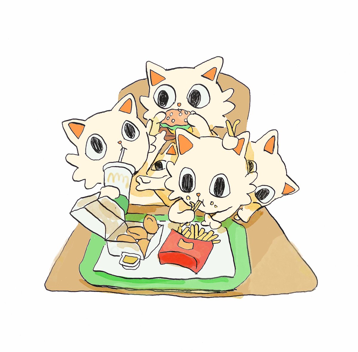 ねこまみれ tweet media