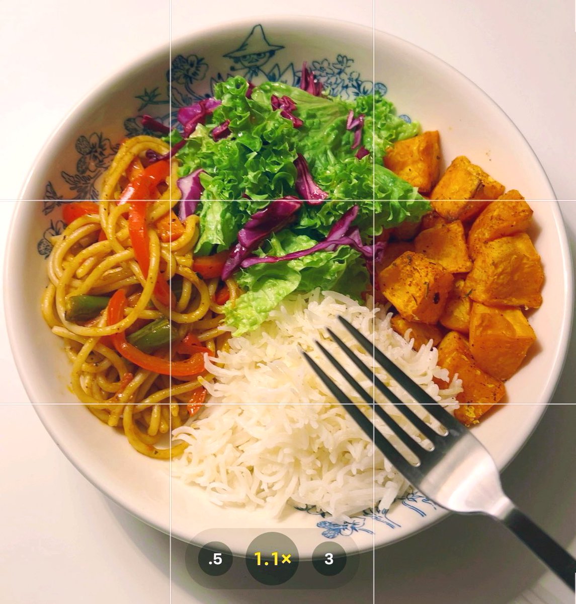 الألوان وكلها خضروات 🤍🥬🍚🍝
