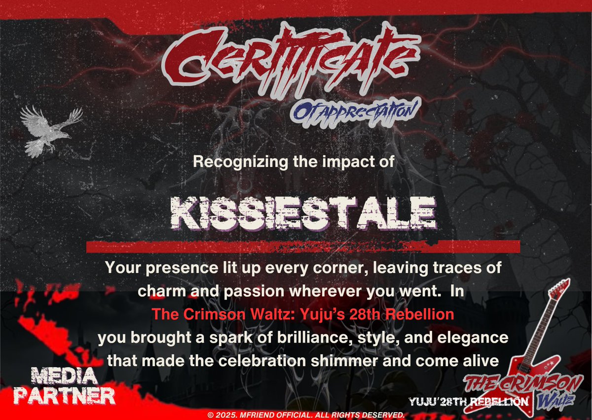 A sincere thank you to <a href="/MFRDofficiaI/">𝗖𝗛𝗔𝗣𝗧𝗘𝗥 𝗫𝗫𝗩𝗜𝗜𝗜 𝗢𝗙 𝗬𝗨𝗝𝗨🌹</a>.

It was a pleasure for 𝐊𝐈𝐒𝐒𝐈𝐄𝐒𝐓𝐀𝐋𝐄 to stand beside you as your media partner for this meaningful project. We’re deeply thankful for the trust, and excited for what we can build together in future collaborations. ♡