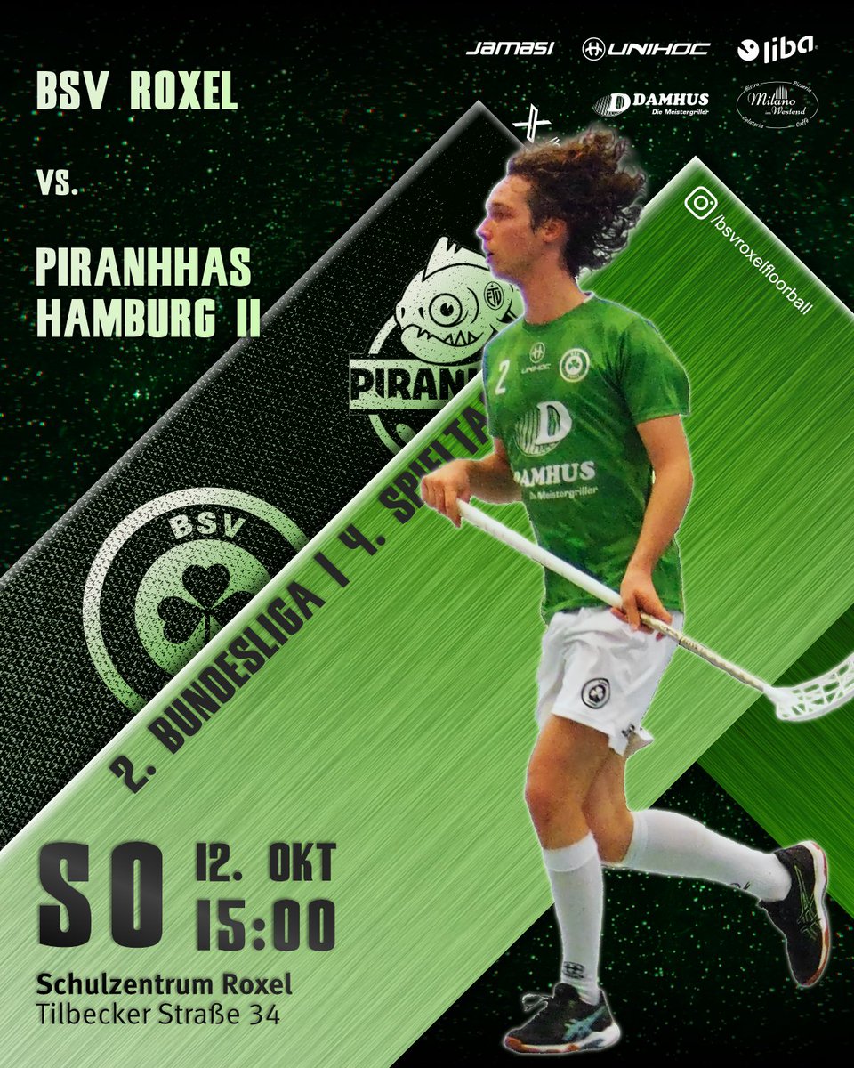 Das letzte Heimspiel für 5 Wochen steht an. Nach gemischten Leistungen ohne Punkterfolg soll mit vollem Kader endlich die Wende erreicht werden. ☘️

#Floorball #2FBL #ROXETV #Muenster