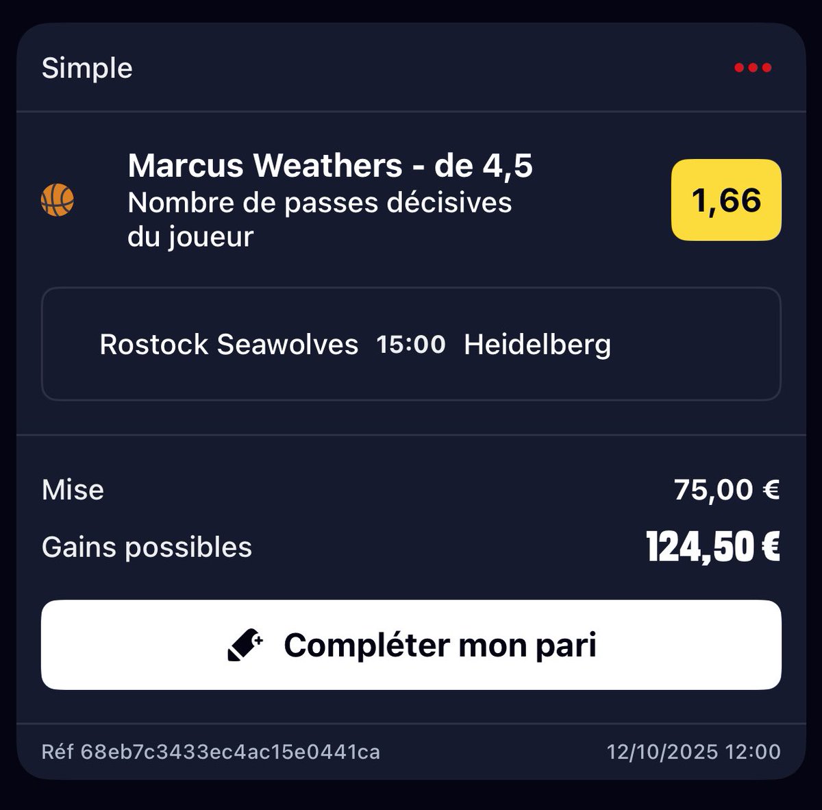 SelimK26867's tweet photo. @YorkeDIWK @MoneyTimeVIIP Non non attention ⚠️⚠️
sur Winamax c’est Michael Weathers 
C’est la toute l’erreur sur Betclic ils ont mis le même cut mais sur Marcus Weathers https://t.co/kJVNPynRp3