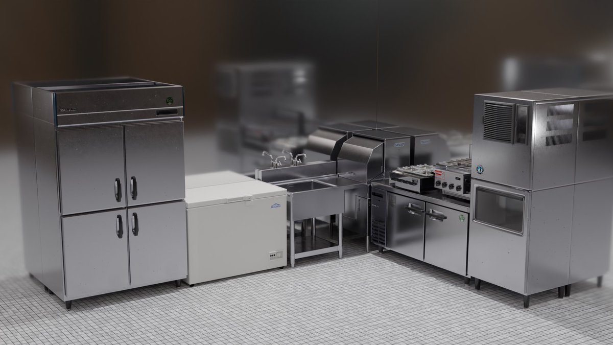 厨房器具いろいろ作ってみました
#blender #b3d #3DCG