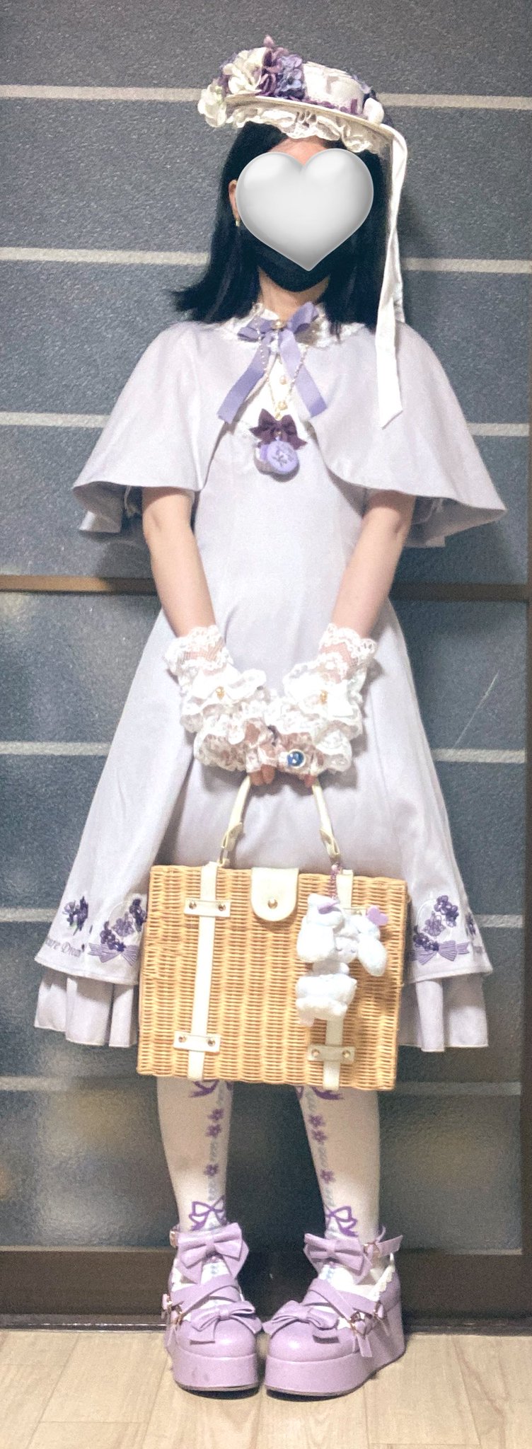 【最終価格】プリティフラワー　Amavel ケープワンピース　アマベル 💐🍃 ・ ・ #pretty_flowerケープワンピース_amavel ネモフィラ