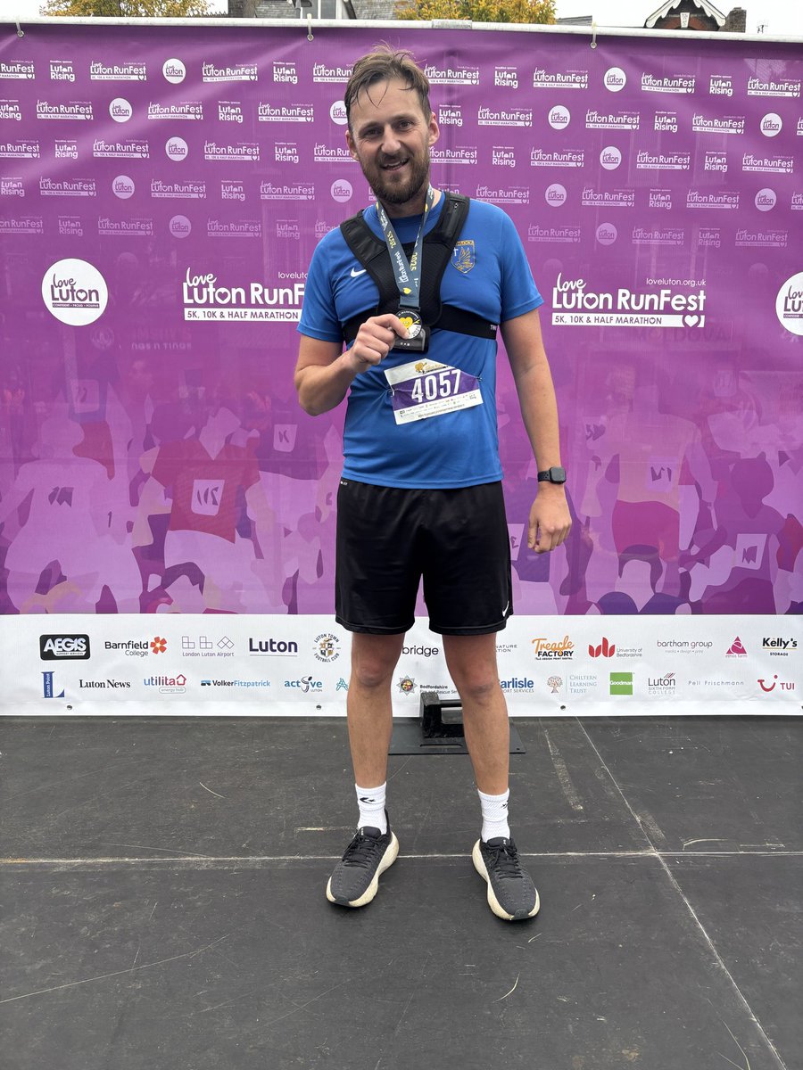 Well done to our own Mr Clark for completing the Love Luton half marathon as he starts to prepare for the London Marathon in April 2026. <a href="/Wenlockhead/">Olivia Burke</a> <a href="/MsBurkeHeadT/">Ms Burke</a> <a href="/StAlbansDMAT/">Diocese of St Albans Multi-Academy Trust</a> <a href="/MorrallVictoria/">Vicki Morrall NPQH, FCCT</a>