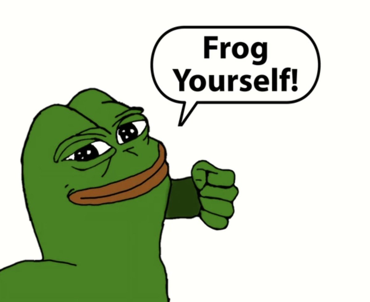 PepeM2k's tweet image. frog yourself.

🐸