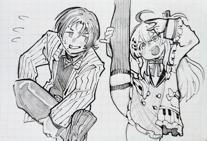 かわいい女の子を描きました。
#青ペン
#Artnose 