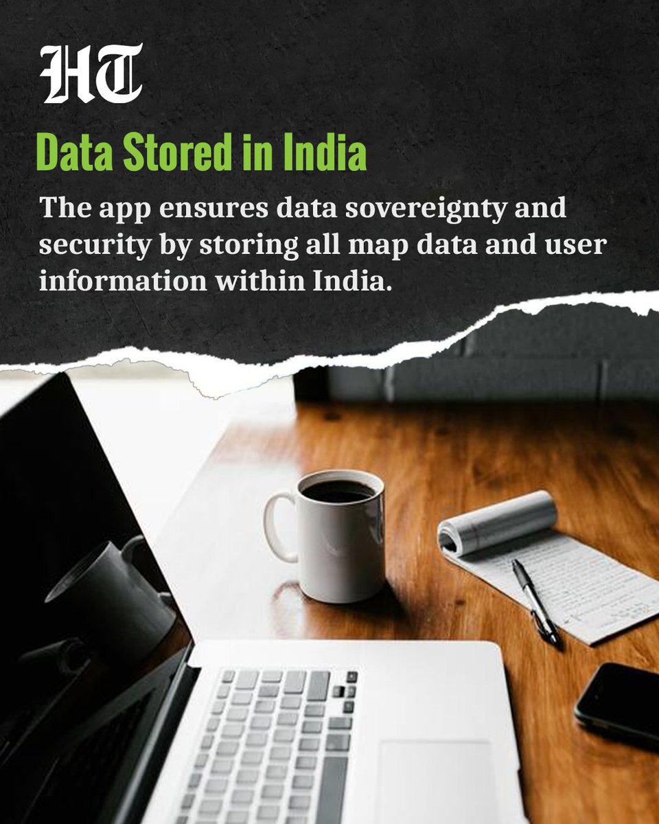 Another notable feature of the platform is that all map data and user information are stored within India, offering data sovereignty and security—a growing concern with foreign platforms

Know more 🔗 hindustantimes.com/india-news/an-…