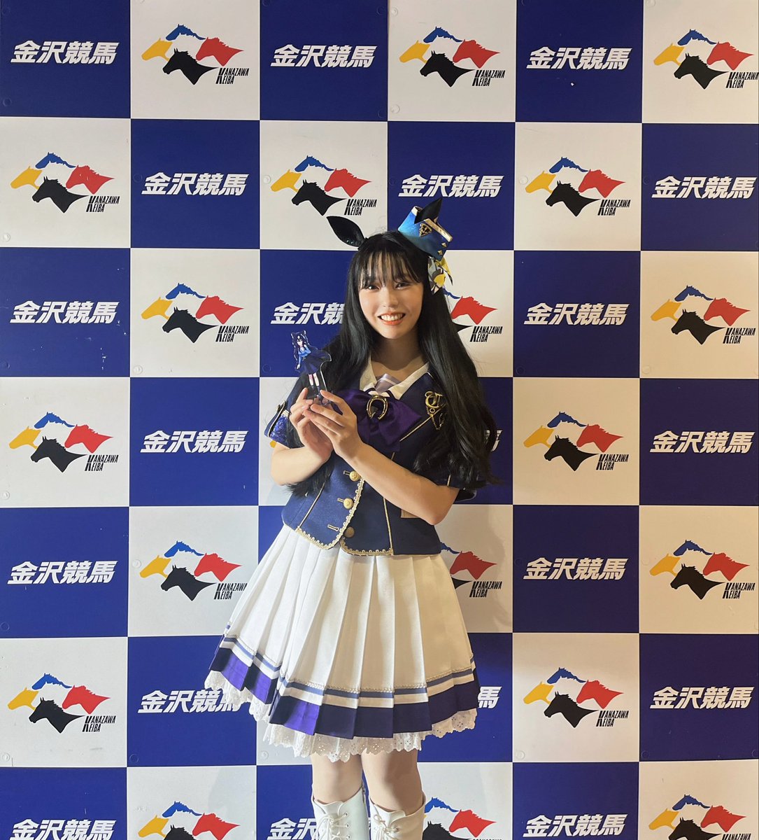 金沢競馬場×ウマ娘コラボ
ご来場いただきありがとうございました✨
大雨浸水を乗り越え復活した金沢競馬場に沢山のトレーナーさんたちと来られたこと、とても光栄でした！
そしてお馬さんたち本当にかっこよくて感動しました…𖥔˚˖ 
本当にありがとうございました🥕◝✩
#ウマ娘　#金沢競馬場