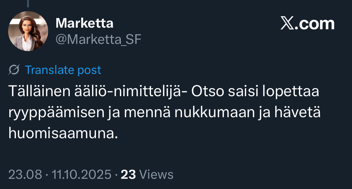 OllikainenOtso's tweet image. Persujen röllitilit suuttuivat, kun kehtasin sanoa mielipiteeni ministeri Juusosta. 😂