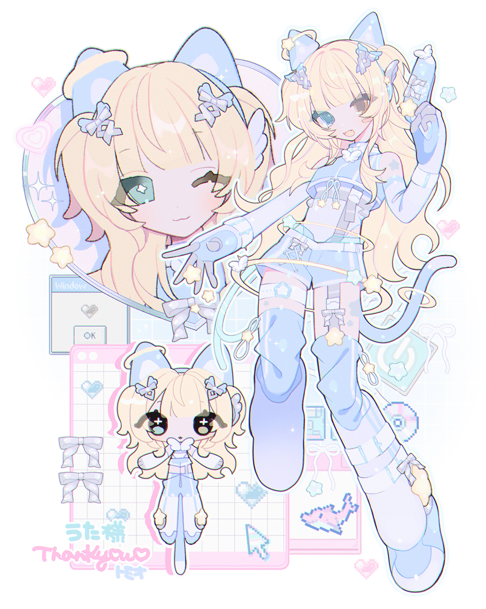 amsuimin's tweet photo. #Skeb ありがとうございました🐈🩵✧ https://t.co/9hSD20uTda