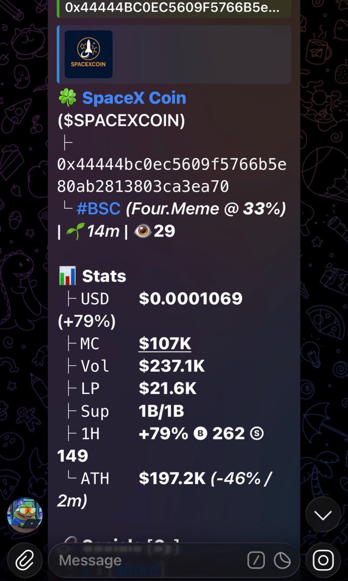 RealSophiaSOL's tweet image. 📊 Contract Address (CA):
➡️ 0x44444BC0EC5609F5766B5e80Ab2813803CA3eA70

💠 Tap in early — the move starts here 🚀
#Ethereum #Crypto #DeFi #AlphaPlay