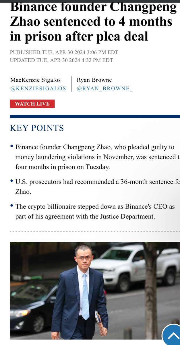 It’s time for all Crypto investors to wake up and realize #Cryptocom is one the only safe exchanges. Stop using platform like #Binance that halt trades and manipulate markets. Never forget <a href="/cz_binance/">CZ 🔶 BNB</a> severed time for good reason. 

<a href="/cryptocom/">Crypto.com</a> - is king!

beincrypto.com/binance-freeze…