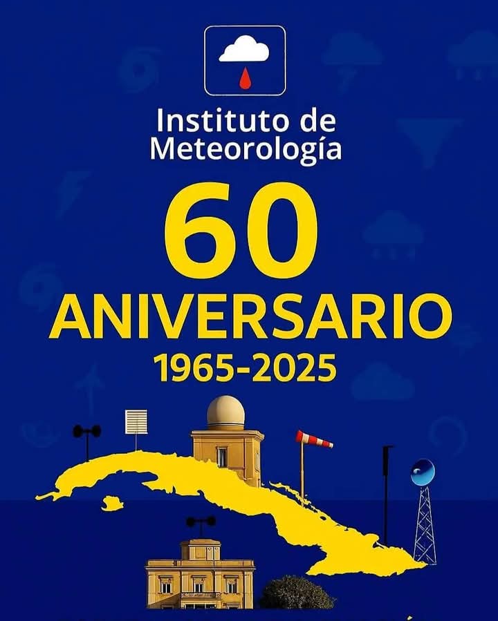 Felicidades para el Instituto de Meteorologia en sus 60 años informando al pueblo. #CubaVencerá #SanctiSpíritusEnMarcha