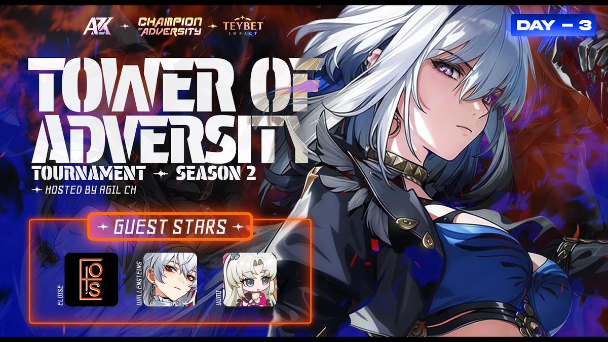 Don’t forget to tune in for Champion of Adversity 2nd Season - Day 3 Playoff!

Sun, 12-10-2025 6:15 PM (UTC+7), on <a href="/agilcih/">Agil</a>’s YouTube Channel.

Watch here : youtube.com/live/8LS8qyBNB…

Get Monthly Lunite Subs for lucky viewer!!! 🥳