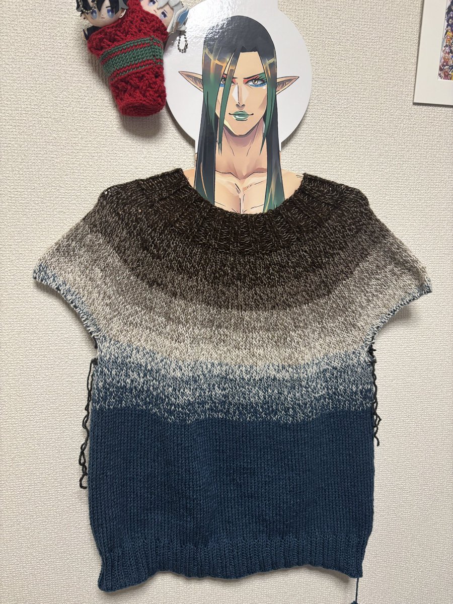g2o4j3a4m's tweet image. ゴム編みできた
もうすっかり服だねぇ