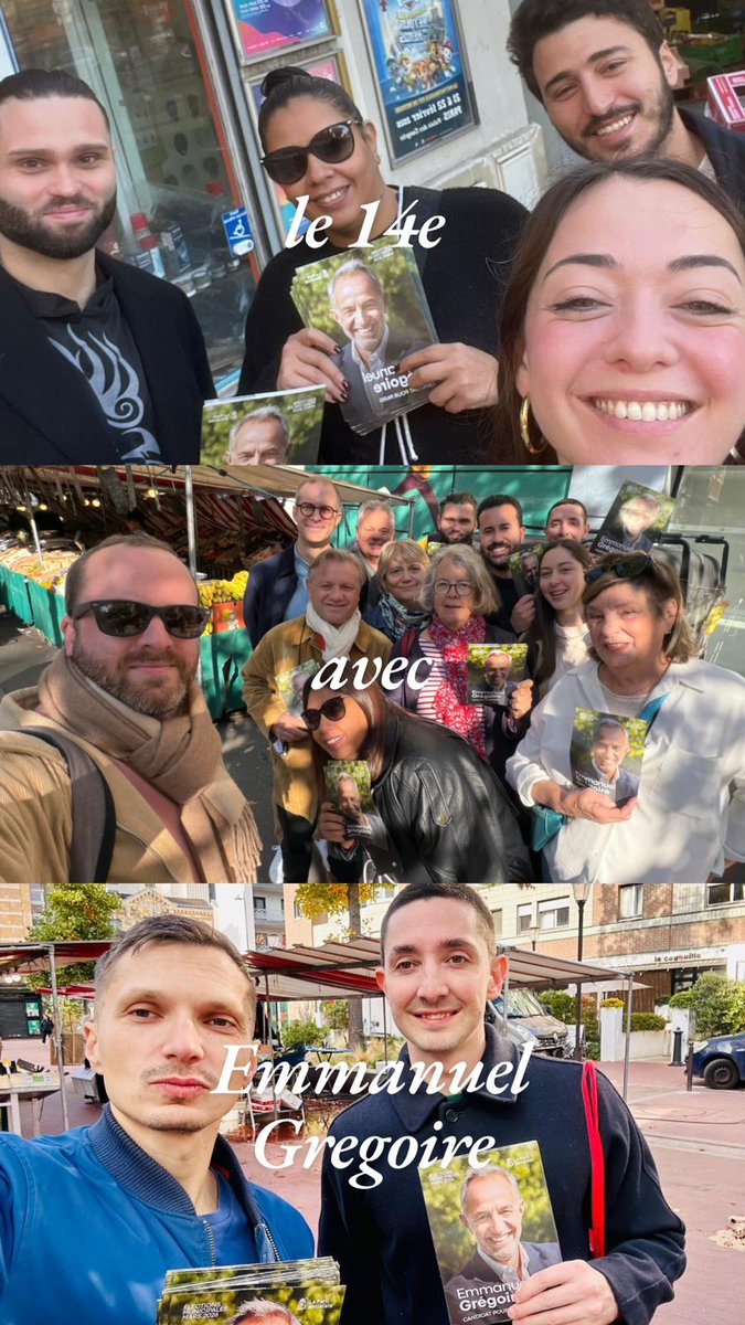 La campagne d'<a href="/egregoire/">Emmanuel Grégoire</a> se poursuit à #Paris14 ! 🌹
#gregoire2026