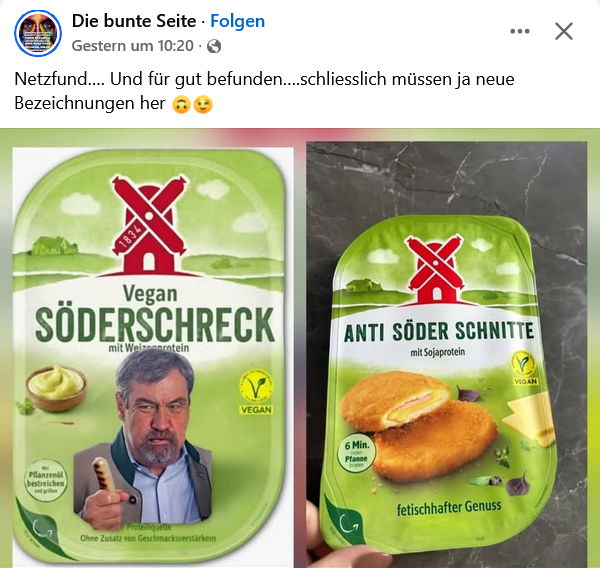 So könnten die neuen veganen "Fleischprodukte" der Zukunft aussehen und heißen. Was denkt ihr?