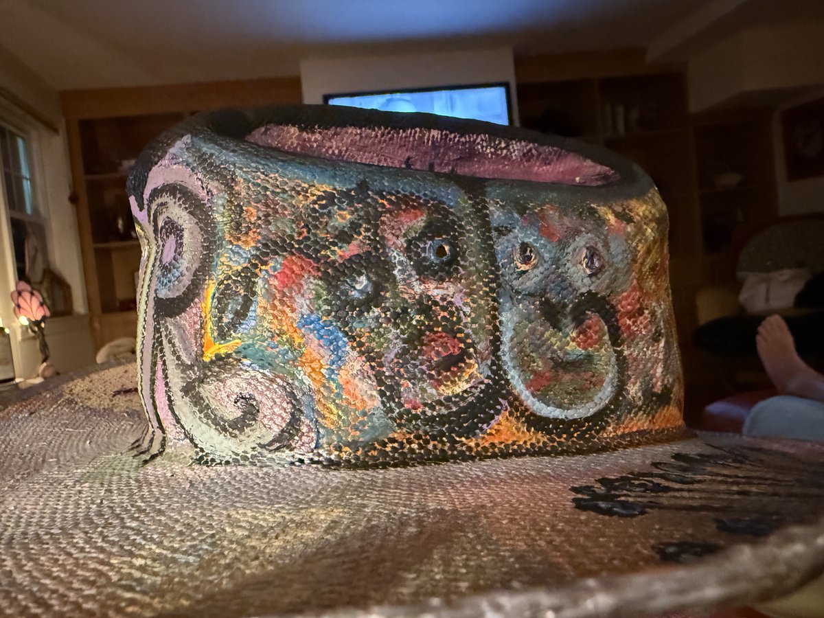 I like to paint Stetson hats, this one got kinda cool #art #katievibes