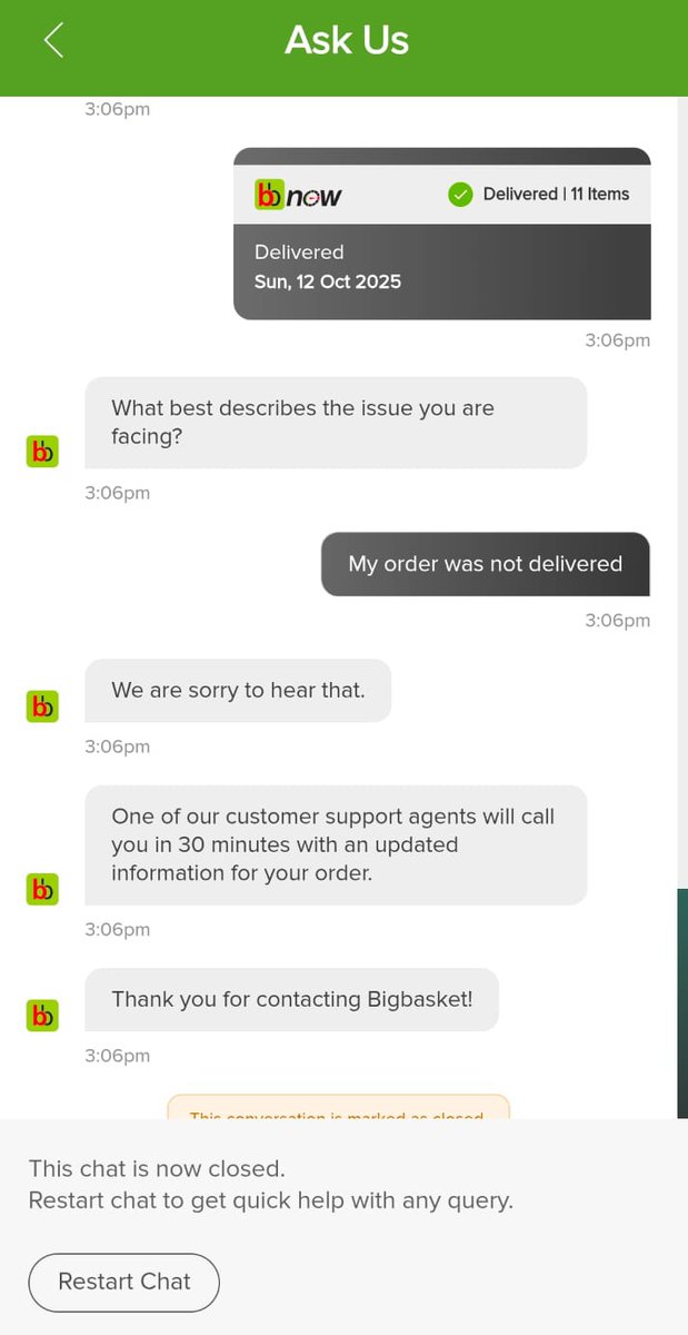 vels_mp's tweet photo. @bigbasket_com  you must have the most user unfriendly delivery  support  in the entire quick commerce space. My order 1802555260 never reached me and it's marked delivered. Chat assist said someone would call but nothing moved.  Tired of your inefficient delivery process https://t.co/ta9MAapCIS