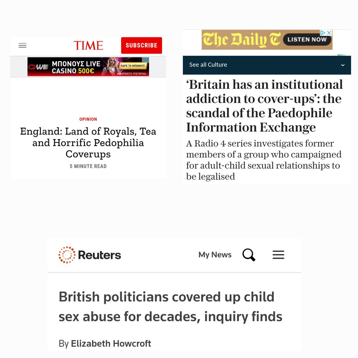 Tabloids' obsession dressed up as news
The same press that covered up abuse scandals within its own institutions dares to recycle baseless accutations pretending moral authority

The real monsters are writing the headlines..
You lost every ounce of credibility.. You're a joke..