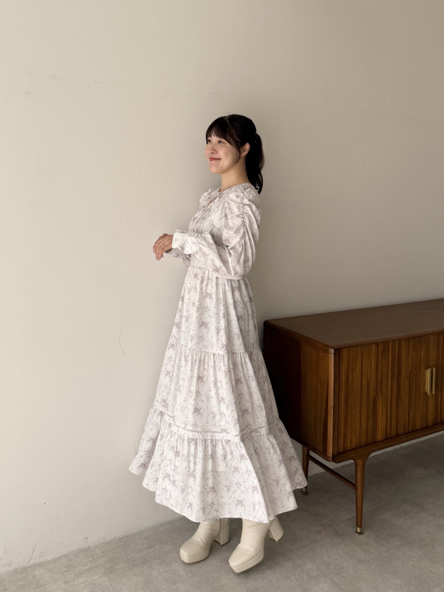 新品タグ付き♡ Anmille バストギャザーリボンOP BECK アンミール バストギャザーリボンワンピース｜evelyn（エブリン）公式通販サイト