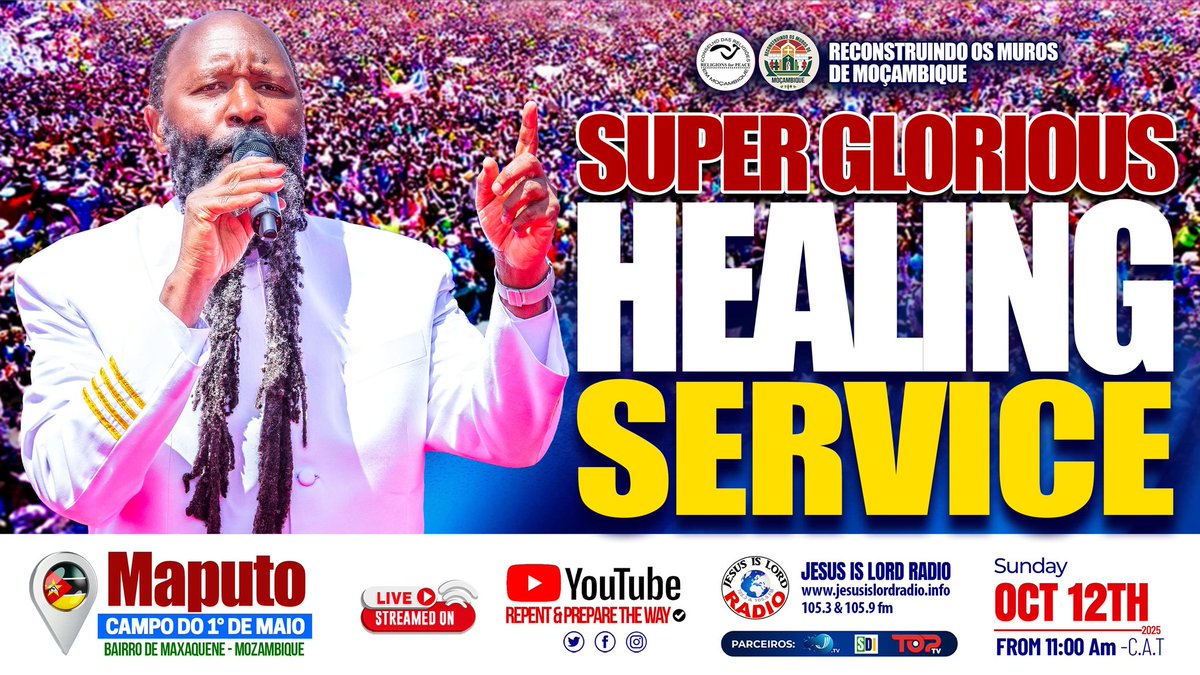 The prayer is over any moment healings will break out.
#HealingFromMozambique