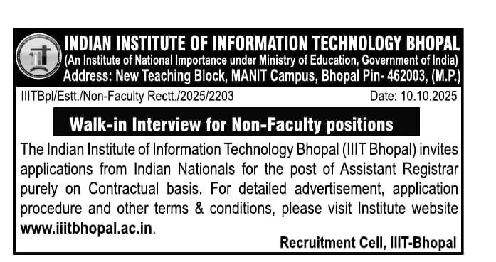 RBSINGHSJN's tweet image. Walk-in &amp;amp; Contract Jobs Alert!
Govt &amp;amp; Institutional openings – Healthcare, Education, Railways &amp;amp; More.
Apply now, don’t miss deadlines!
#Jobs #WalkInInterview #IndiaJobs #GovernmentJobs