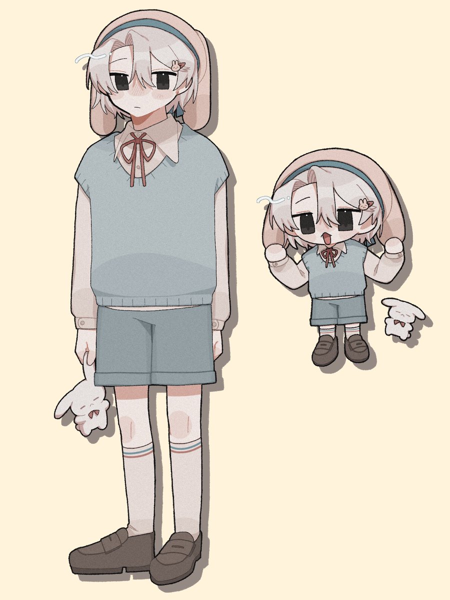 tyasui_0's tweet photo. 倉ちゃんとの衣装お仕立て描き合いにてシトくん描かせてもらいました🐰 https://t.co/FcQCIaHMXC