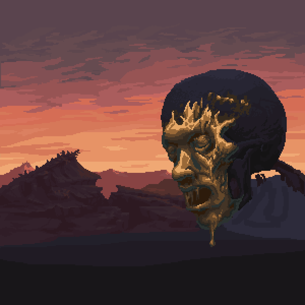 Official_Zuki's tweet image. これらのアート作品は「Blasphemous」というゲームから着想を得ています
#zuki #アート #pixelart