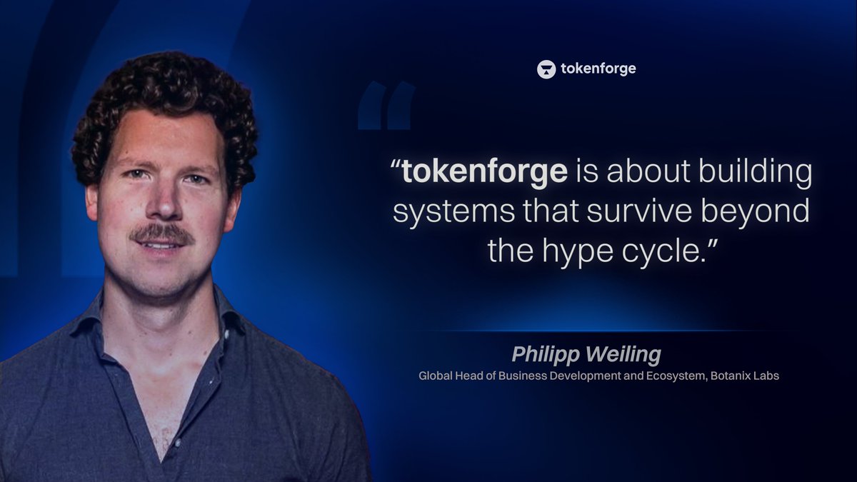 tokenforge's tweet image. Great to have Philipp Weiling on the @tokenforge advisory board as an independent advisor, bringing long-standing business development experience from projects like @0xPolygon and Botanix Labs.

His focus aligns with ours: building infrastructure that lasts beyond short-term hype…