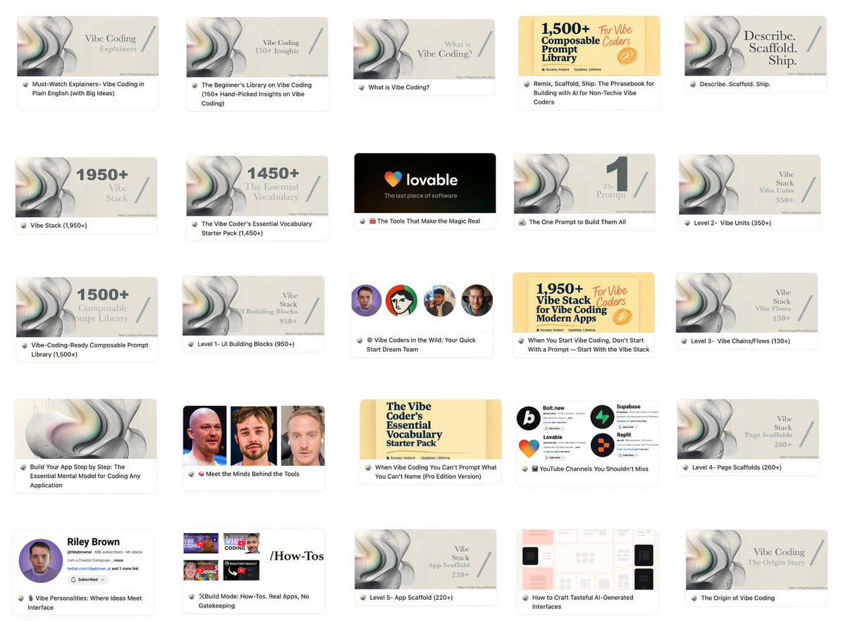 vibingwithai's tweet image. The only resources that will enable non-techies to do just that and hit the ground running when starting Vibe Coding are the #VibeCoding Starter Kit and the Vibe Coding Prompt Kit.

notion.com/@stotion