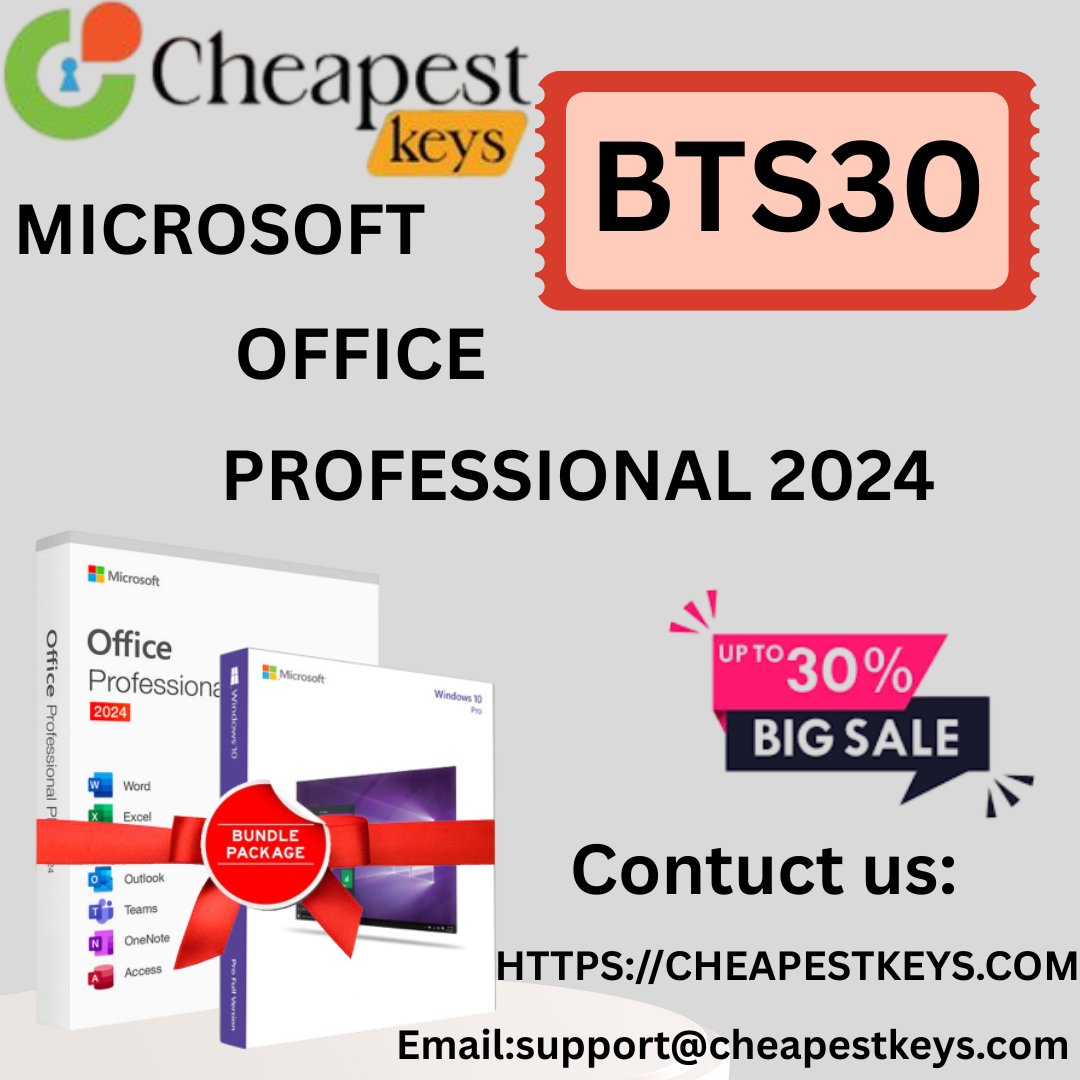 HimelAhmed29472's tweet image. Get your hands on Microsoft Office 2024 Professional Plus — the latest tools for work, study & business.
✅ Genuine Keys
⚡ Instant Delivery
🎁 Use code 30 & save up to 30%!
👉 Order now in my website: link on my profile
#MSOffice2024 #OfficePro #WorkSmart #TechEssentials