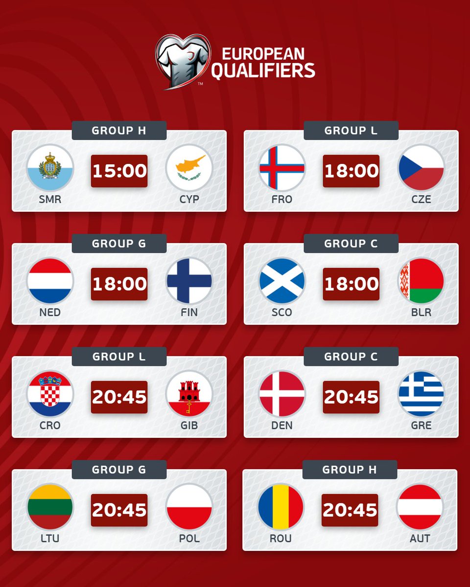 UEFAEURO's tweet image. Time for MD8 💪

#WCQ