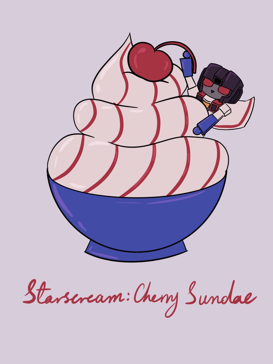 criedeprince's tweet image. oops…. the elite trine got turned into little desserts!

#starscream #skywarp #thundercracker