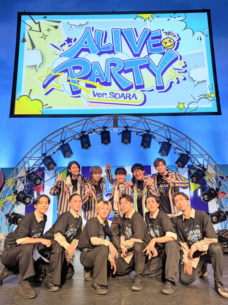 hemp_m's tweet photo. 「ALIVE PARTY Ver.SOARA」
終了〜っ☆

ご来場＆ご視聴いただいた皆さま、ありがとうございました〜っ！！

SOARA5人でのパフォーマンス、めちゃくちゃ楽しかった〜っ♫

これからも、SOARAをツキプロをよろしくお願いします〜っ♪

#ALIVE10th  
#ツキプロ 
#そあぱ https://t.co/rEBrxijMzc