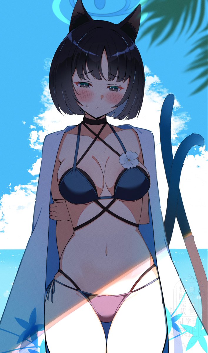水着キキョウ／ブルアカ
 #三連休はフォロワーが増えるらしい